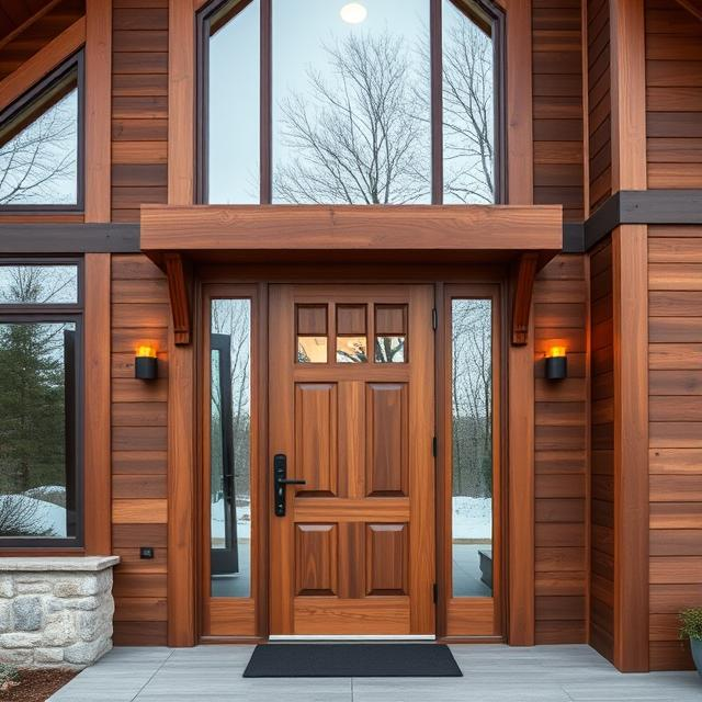 front entrance to new house